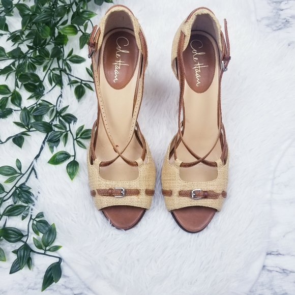 Cole Haan Nantucket Air Max Wedge Sandal EUC - Picture 3 of 8